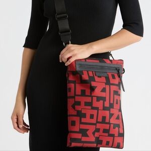 Longchamp Red Cross Body Bag Purse Sport Travel School Work